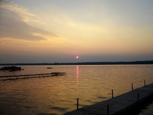 White Potato Lake at sunset